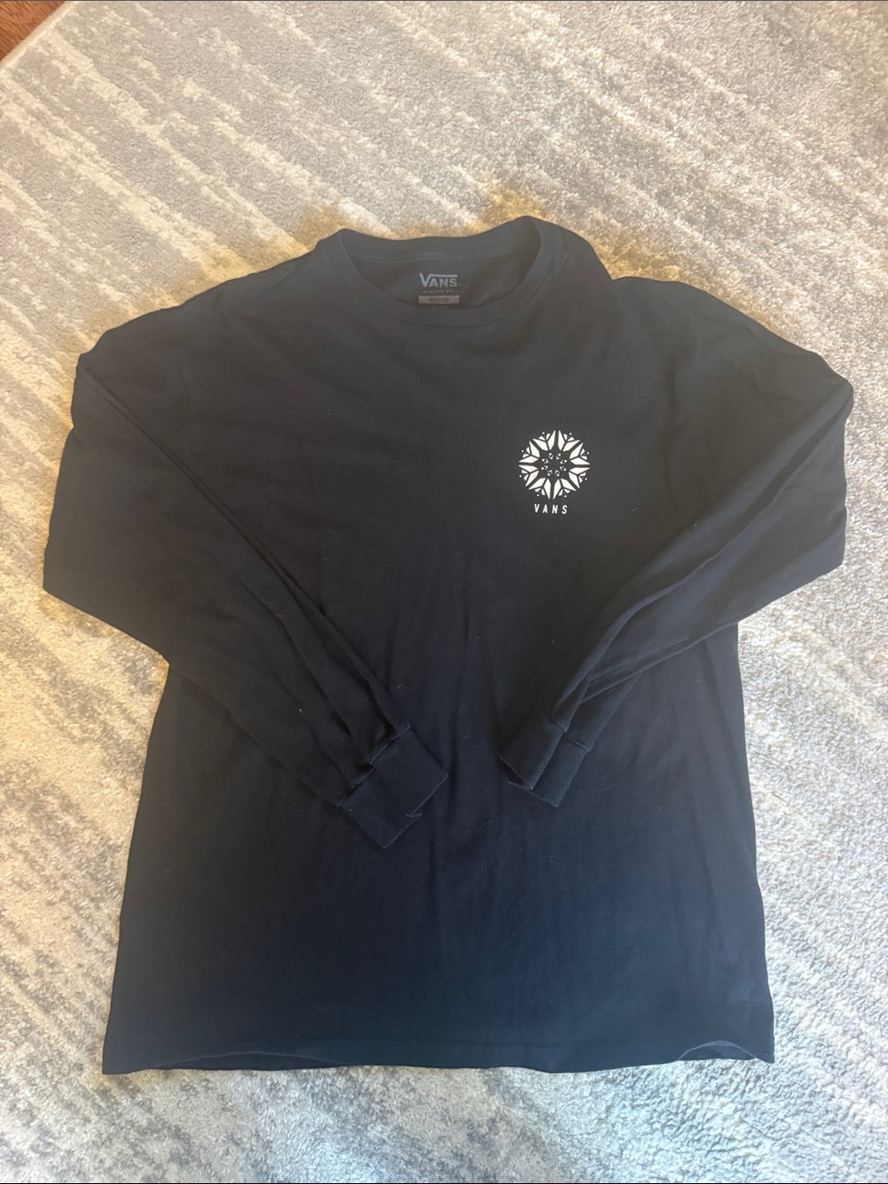 Men’s Vans Black Long-Sleeve Graphic Tee